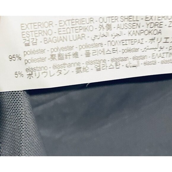 Zara Top Womens Medium Gray One Sleeve Ruched Mesh Asymmetrical Sheer Drapey - Picture 5 of 7